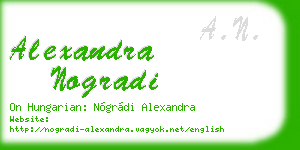 alexandra nogradi business card